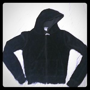 Black velvet self esteem hoodie